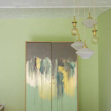 Loft verde-dorato in casa ringhiera | 45 mq.