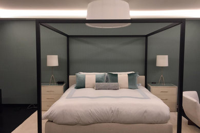 Inspiration for a modern bedroom in Rome.