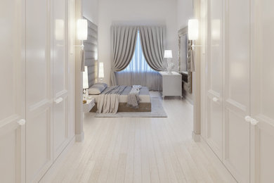 フィレンツェにあるトラディショナルスタイルのおしゃれな寝室のレイアウト
