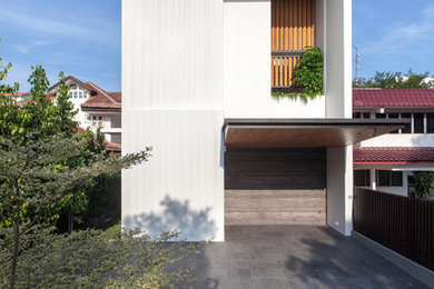 Design ideas for a contemporary garage in Singapore.