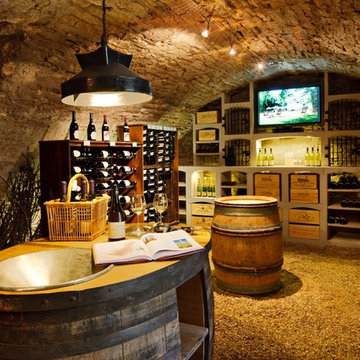 Wine cellar of Burgundy limestone