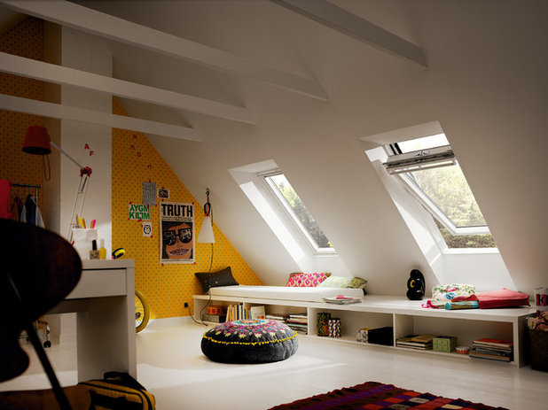Ecléctico Dormitorio infantil by VELUX France Officiel