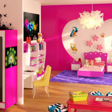 Chambre de petite fille - Rendu 3D