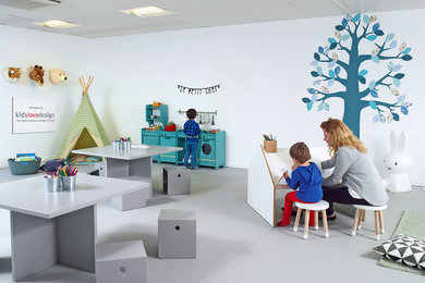 Inspiration pour une chambre d'enfant design.