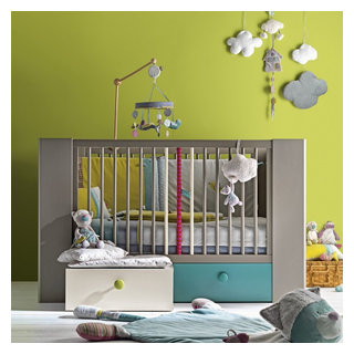 Calisson Lit bébé à barreaux dont 3 escamotables - 70x140cm - Contemporary  - Nursery - Other - by alinea | Houzz
