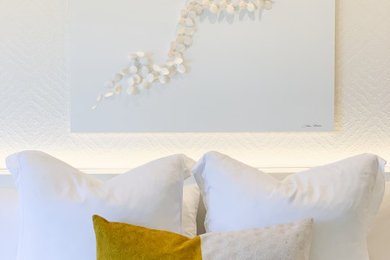 Example of a minimalist bedroom design in Orange County