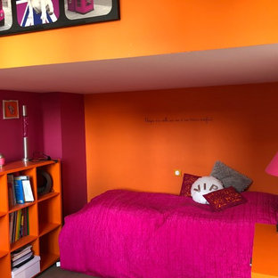 75 Beautiful Pink Bedroom With Orange Walls Pictures Ideas November 2020 Houzz