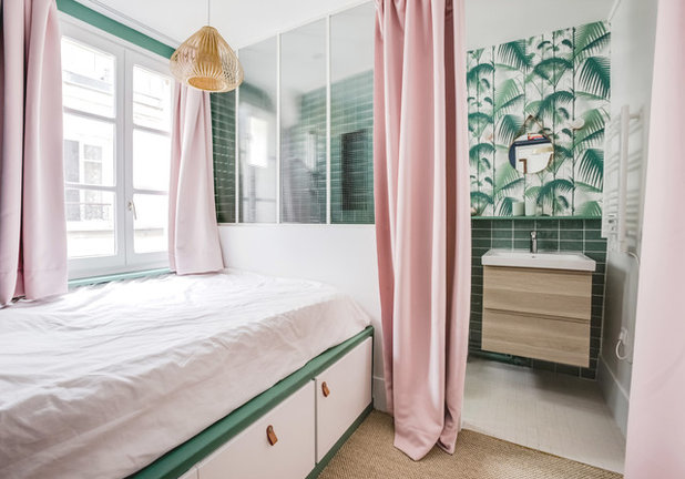 コンテンポラリー 寝室 by Bénédicte Montussac