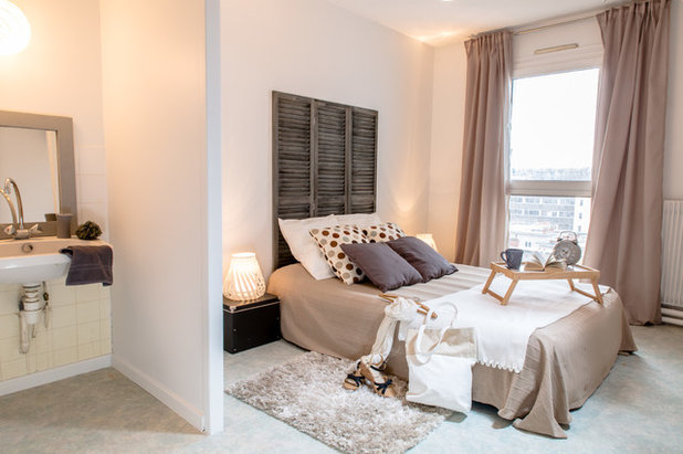 Contemporain Chambre by Tiphanie FOGEL Lyon Home Staging
