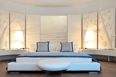 ナントにあるビーチスタイルのおしゃれな寝室のインテリア