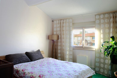 トゥールーズにあるコンテンポラリースタイルのおしゃれな寝室のインテリア
