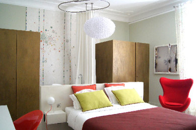 モンペリエにあるコンテンポラリースタイルのおしゃれな寝室