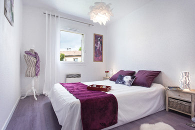 Design ideas for a romantic bedroom in Toulouse.