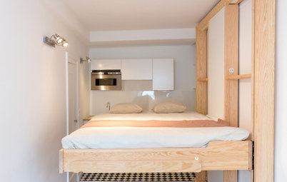 Architecture : Faire entrer un vrai lit dans un studio de 14 m²