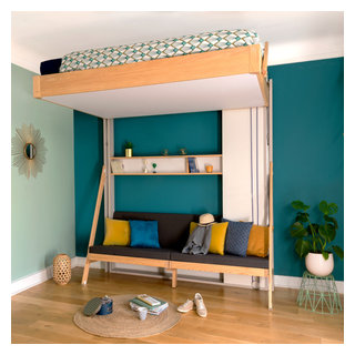 LIT ESCAMOTABLE AU PLAFOND JUNO - mode jour - Contemporary - Bedroom -  Paris - by MAFAEL | Houzz