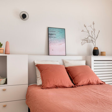 Personnalisation en douceur pour ce studio neuf de 50 m2.