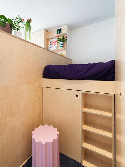 コンテンポラリー 寝室 by arnaud & delrue architectes