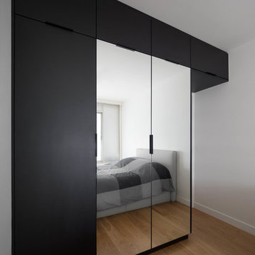 rénovation complète d'un appartement masculin - la chambre