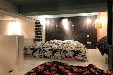 Idées déco pour une chambre contemporaine.