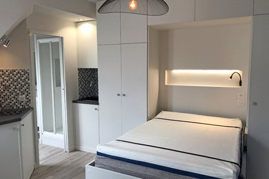 Design ideas for a modern bedroom in Paris.