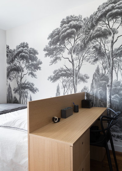 Scandinavian Bedroom by Lagom architectes