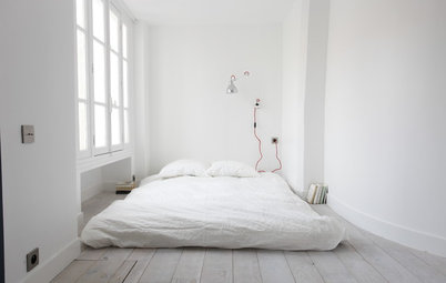 Sov gott i ett rofyllt minimalistiskt sovrum