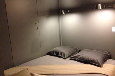 Exempel på ett maritimt sovrum