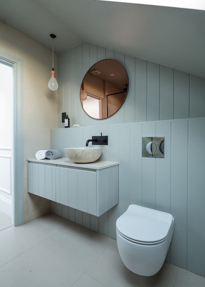 Scandinavian Cloakroom by SxS Design & Build Ltd