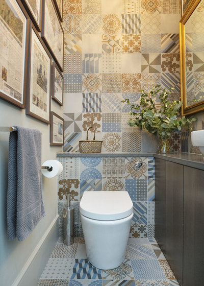 Contemporary Powder Room by Zulufish