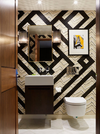 Contemporary Cloakroom by Violet & George