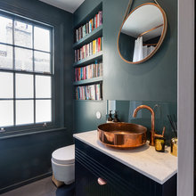16 Gorgeous Cloakrooms With Dark Walls
