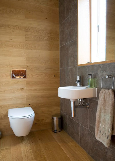 Contemporary Cloakroom by Zone Architects