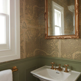 Design ideas for a traditional cloakroom in London.