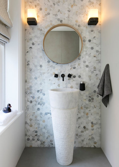 Contemporary Powder Room by David Giles Photography