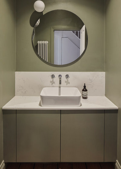 Scandinavian Powder Room by Rees Architects