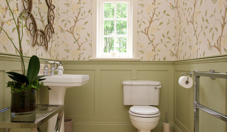 8 Eye-Catching Wallcoverings for Powder Rooms
