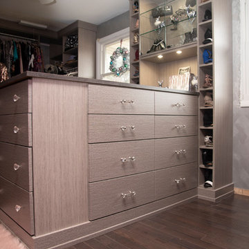 All That Glitters: Open Closet with Island
