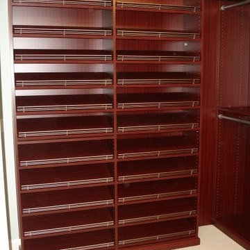 Aqua Condominium Model in Naples. Master Closet