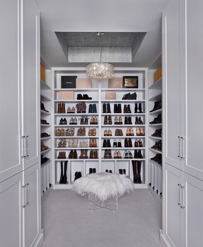 Transitional Wardrobe by Perspectives Cabinetry