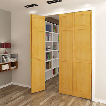 Bi-fold Door - Stained (Golden Oak) Traditional 6 Panel