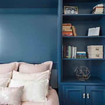 Blue Wall Bed & Office