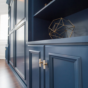 Blue Wall Bed & Office