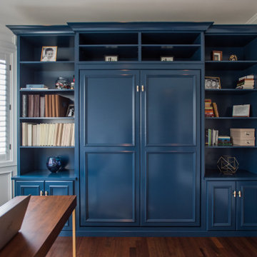 Blue Wall Bed & Office