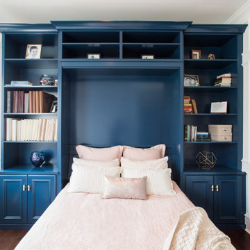Blue Wall Bed & Office