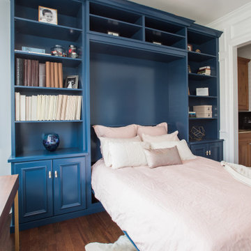 Blue Wall Bed & Office