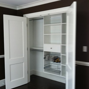 Boys Closet with black walls