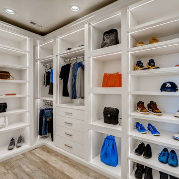 Bright Lights Modern Closet