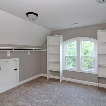 Built in Wood Shelving for the Master Closet