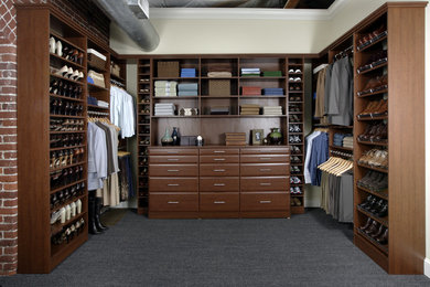 Inspiration for a transitional closet remodel in Portland