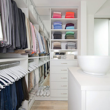 Classic White Walk-In Closet